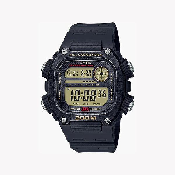 Casio Men's Black Resin Watch, Digital Dial | Dw-291h-9avdf by i-watch