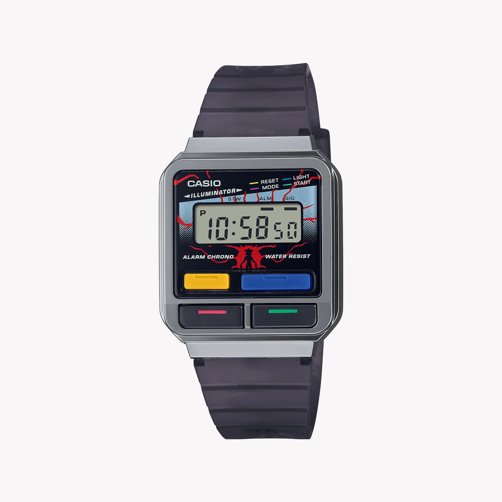 Casio Unisex Silver Resin Watch, Digital Display | A120west-1adr by i-watch
