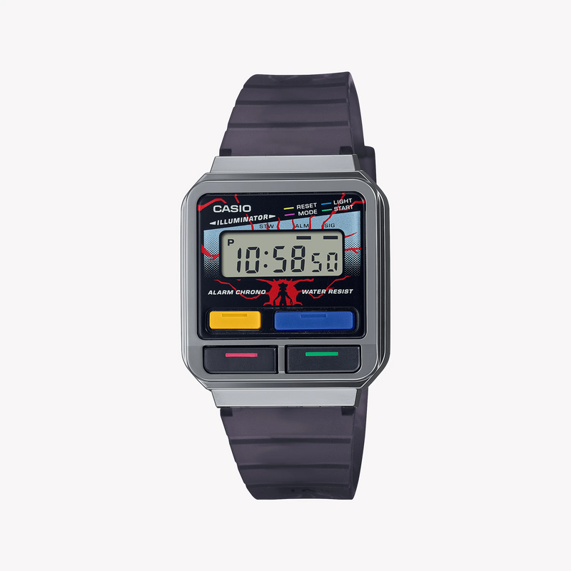 Casio Unisex Silver Resin Watch, Digital Display | A120west-1adr by i-watch