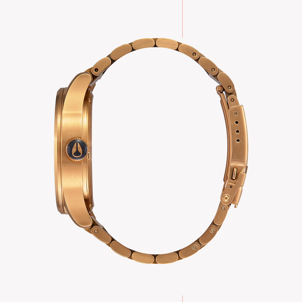 NIXON A356-2033 LUXE GOLD & BLUE - MODERN MASTERMIND Men's Watch with Stainless Steel Band-i-Watch-2