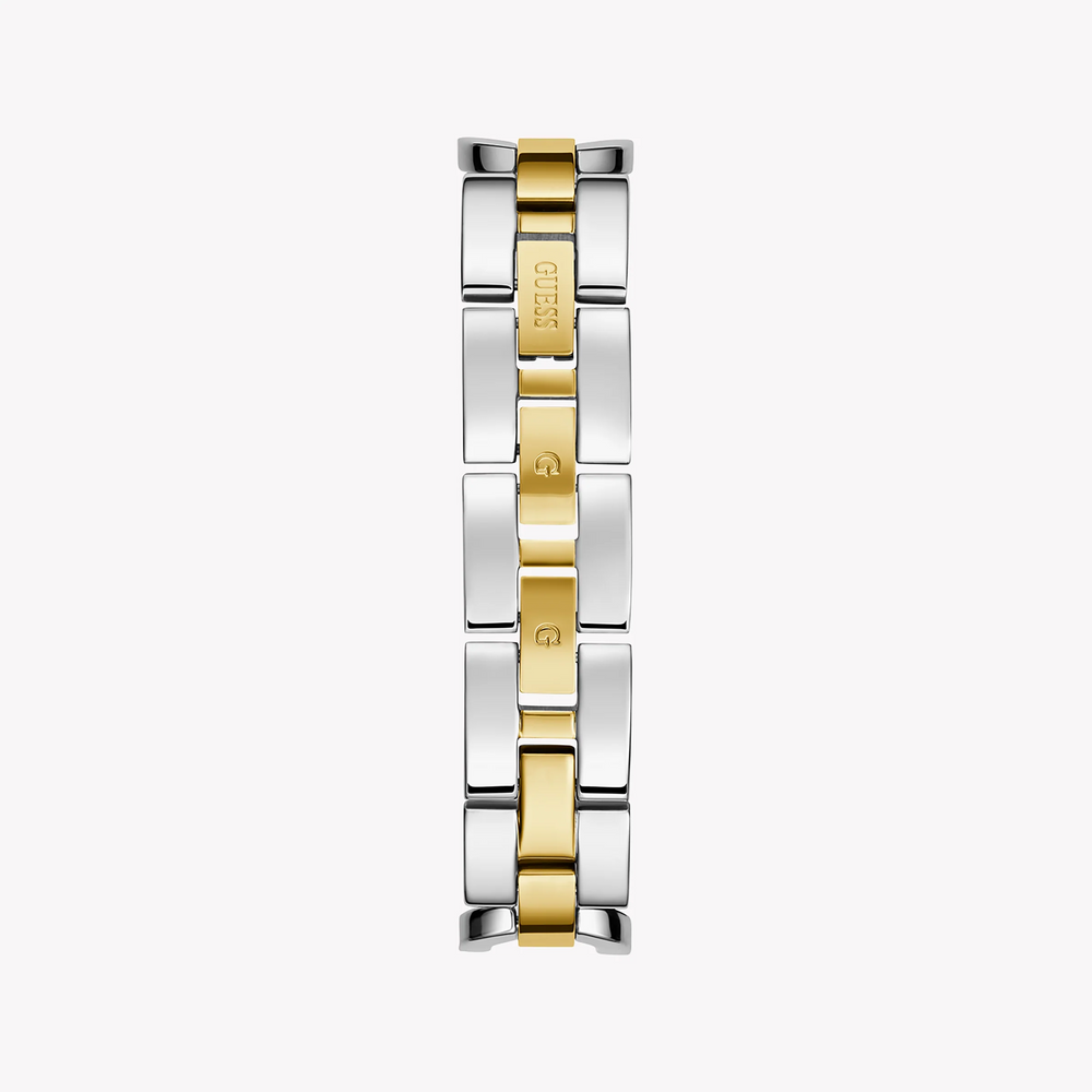 Guess Women's Silver & Gold Watch, White Dial | Gw0683l6 by i-watch