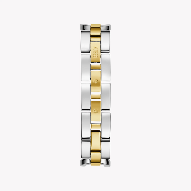 Guess Women's Silver & Gold Watch, White Dial | Gw0683l6 by i-watch
