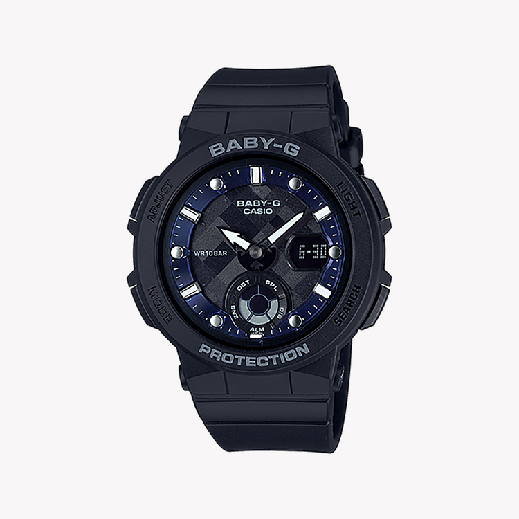 CASIO BABY-G BGA-250-1ADR SPORTY ELEGANCE - BLACK RESIN TIMEPIECE FOR ADVENTUROUS WOMEN