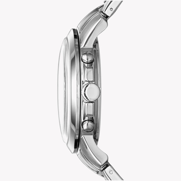 Fossil Men's Silver Watch, Black Dial | Fs4736 by i-watch