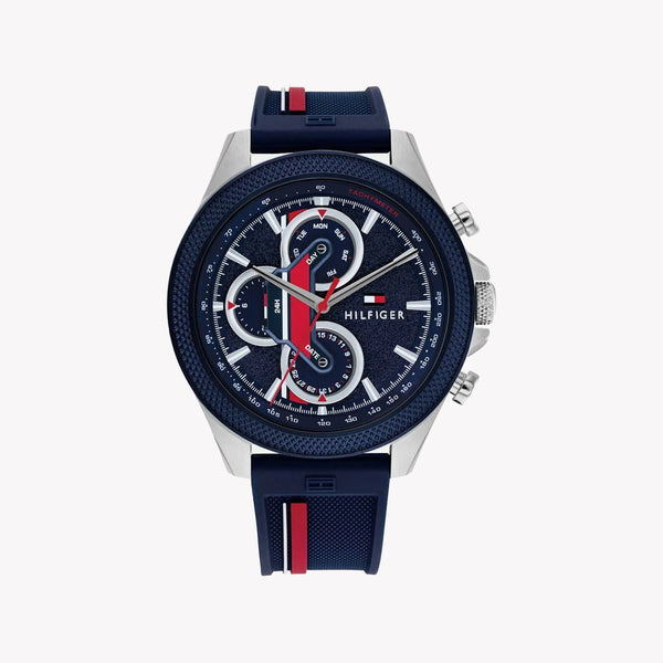 Tommy Hilfiger Men's Blue Silicone Watch, Stainless Steel | 1687492 by i-watch