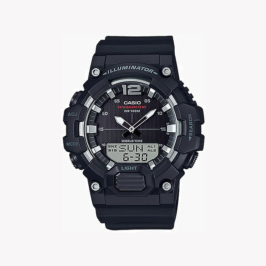 Casio HDC-700-1AV Analog-Digital-Kombination, schwarze Herrenuhr