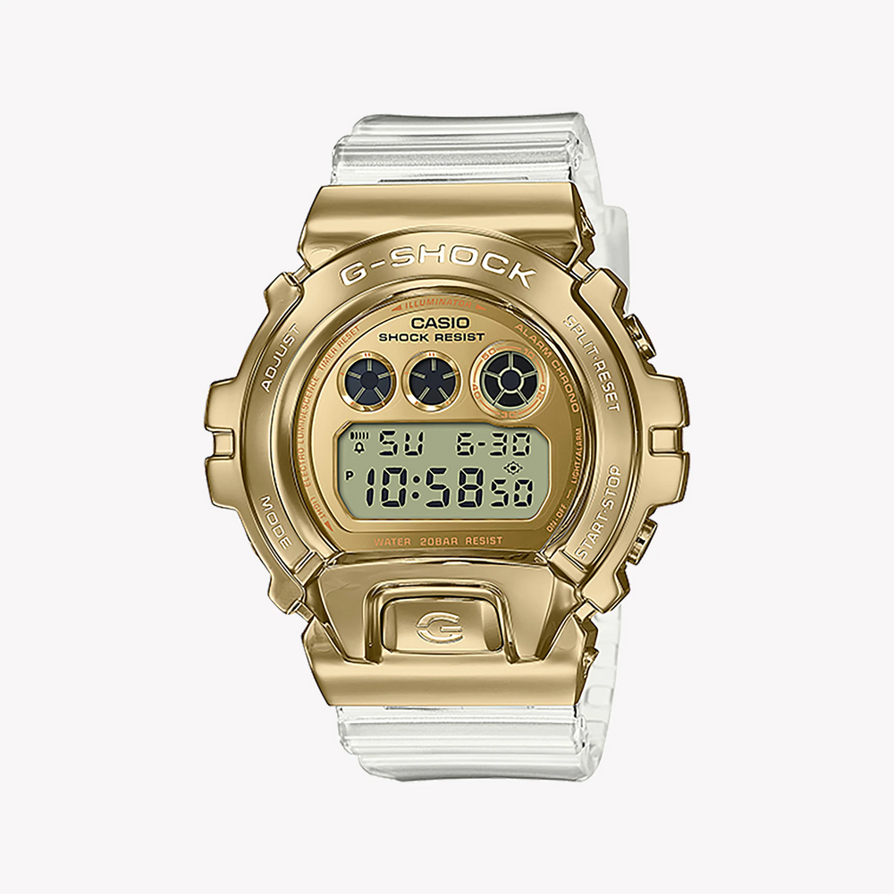 Casio G-Shock Gm-6900sg-9dr - Golden Glory Men's Watch With Sleek White Resin BAnd and Rugged Durability by i-watch
