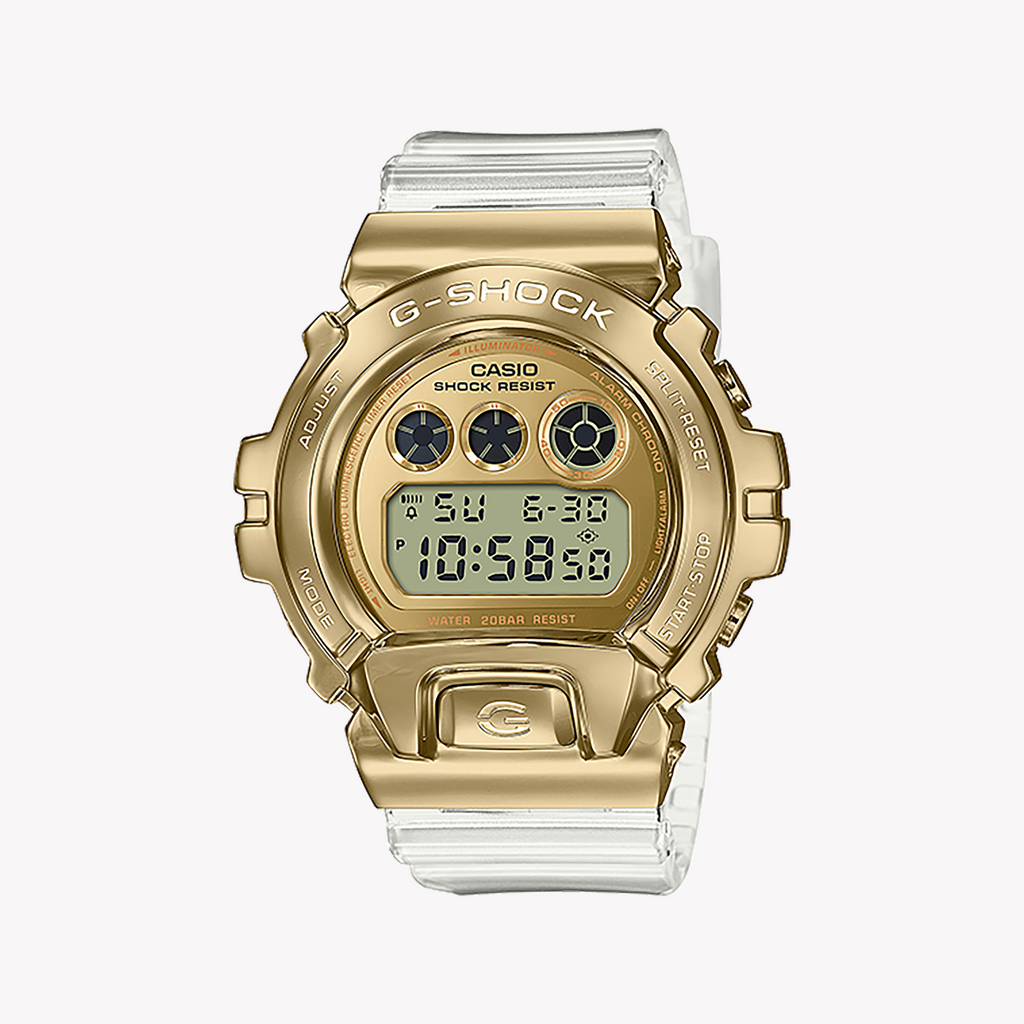 CASIO G-SHOCK GM-6900SG-9DR - GOLDEN GLORY MEN'S WATCH with Sleek White Resin Band and Rugged Durability