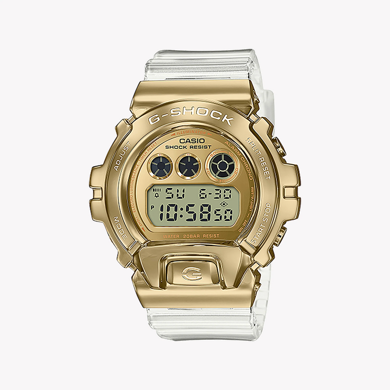 Casio G-Shock Gm-6900sg-9dr - Golden Glory Men's Watch With Sleek White Resin BAnd and Rugged Durability by i-watch