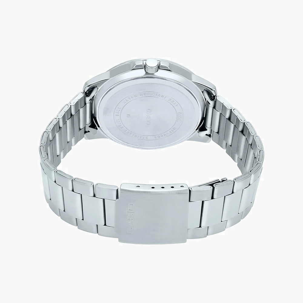 Casio Men's Stainless Steel Watch, Black Dial | Mtp-Vd01d-1bvudf by i-watch