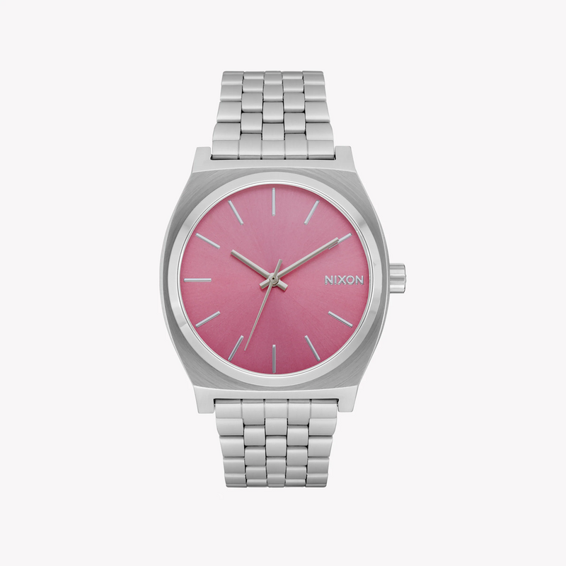 Nixon Unisex Silver Stainless Steel, Pink Dial | A045-2719 by i-watch