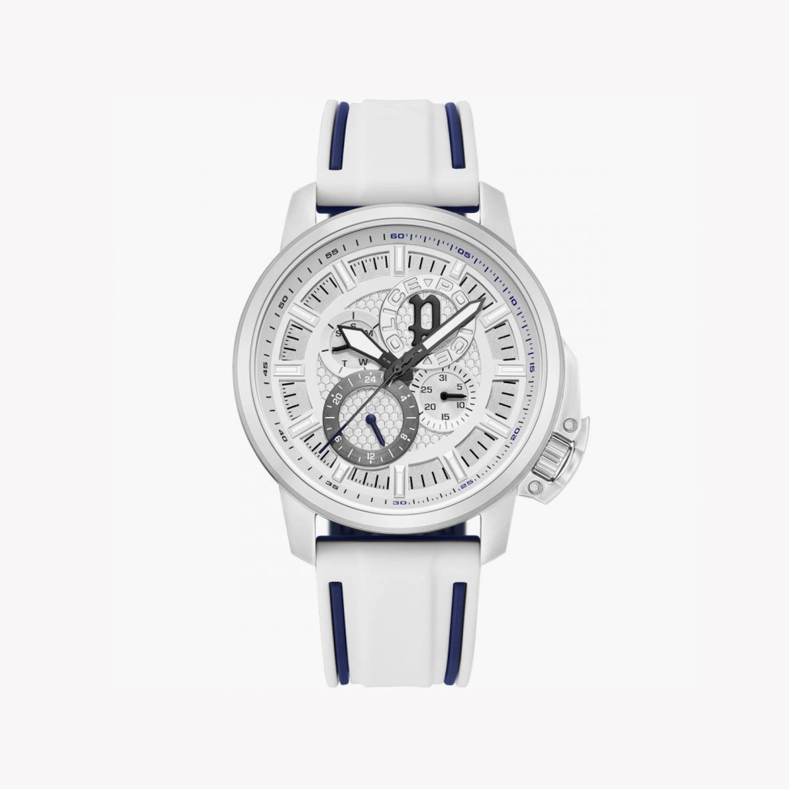 Police Men's Silver Watch, White Dial | Pewjq0005105 by i-watch