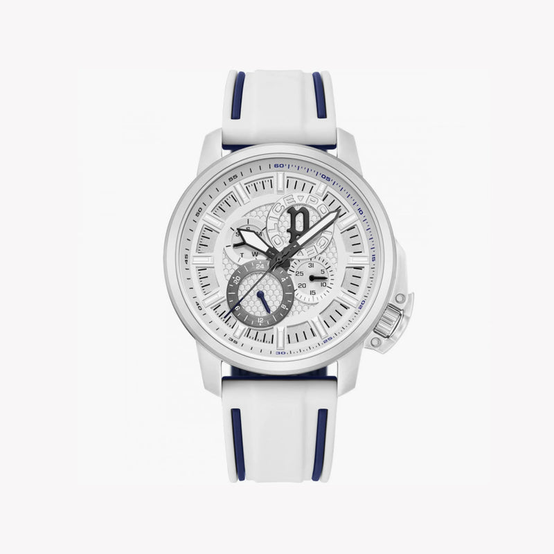 Police Men's Silver Watch, White Dial | Pewjq0005105 by i-watch