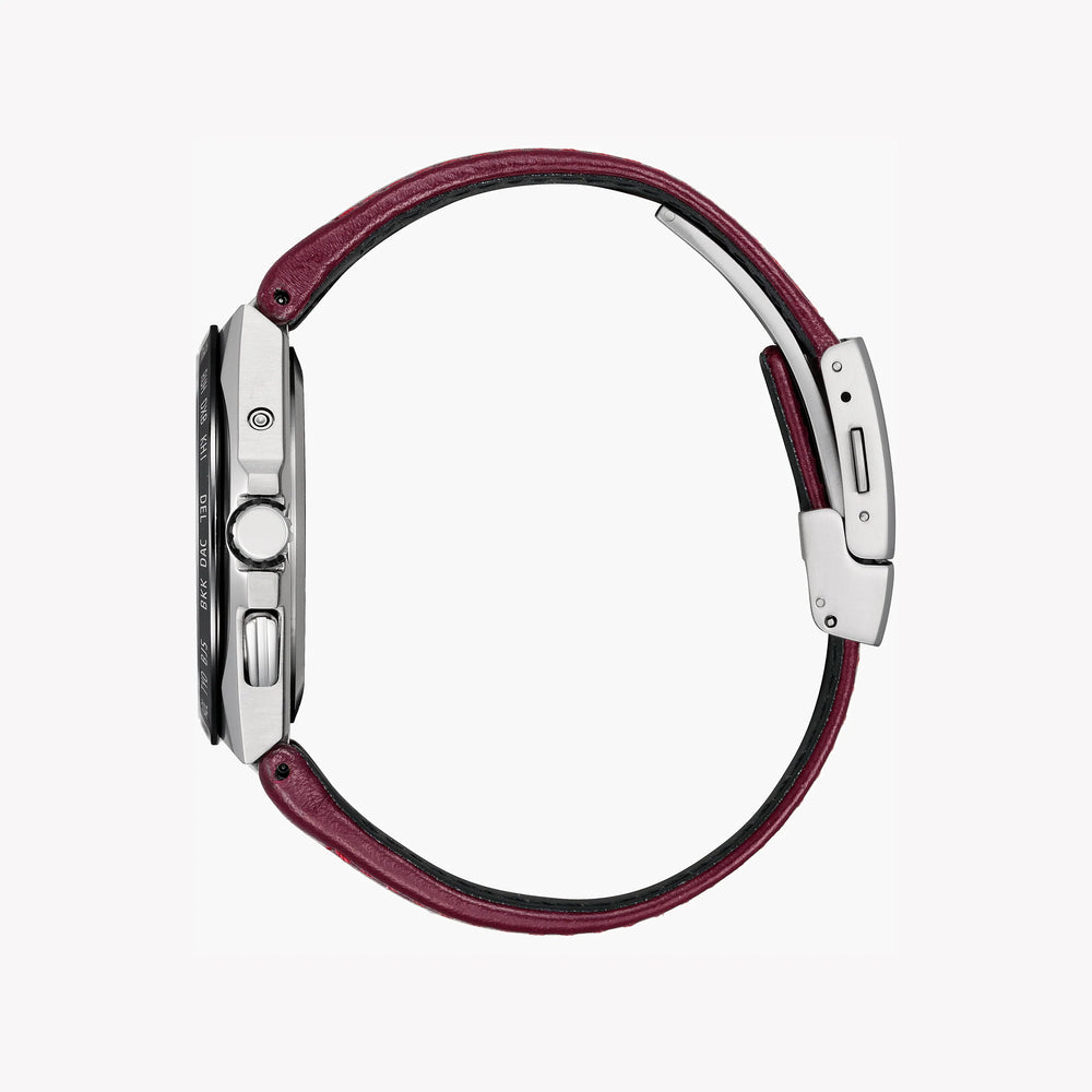 Citizen Cb0216-07w Refined Masterpiece - Men's Eco-Drive Watch With Burgundy Dial And Titanium Case by i-watch