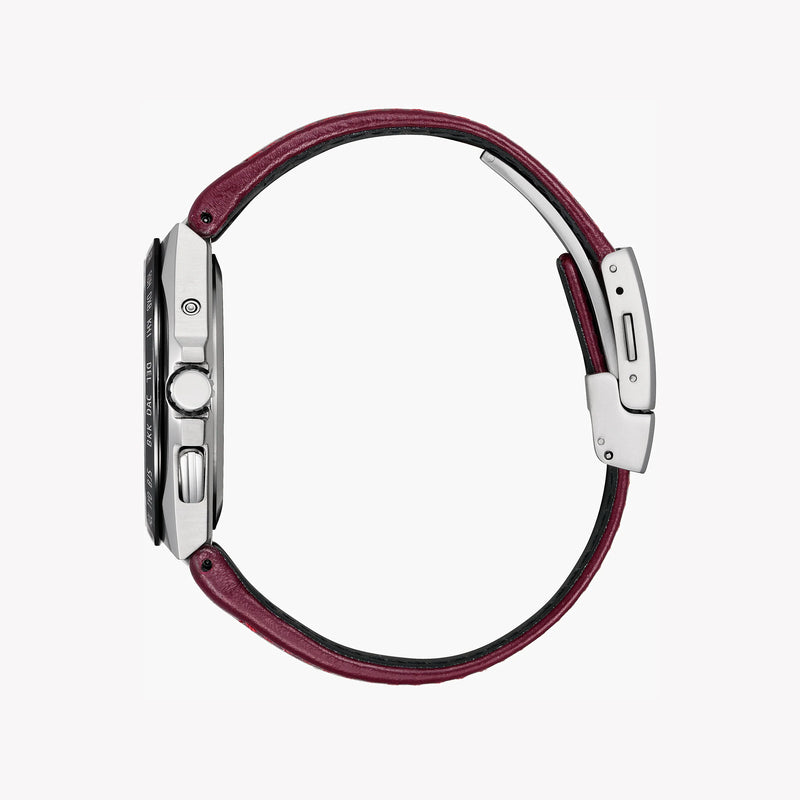 Citizen Cb0216-07w Refined Masterpiece - Men's Eco-Drive Watch With Burgundy Dial And Titanium Case by i-watch