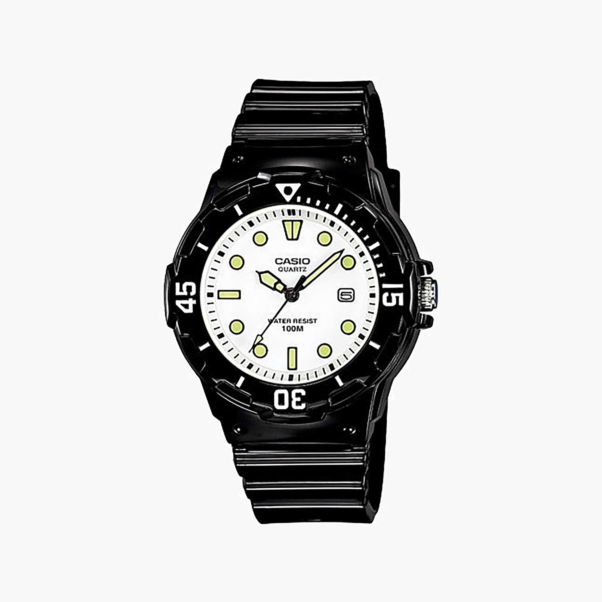 CASIO LRW-200H-7E1VDF WAVE RIDER - SPORTY WOMEN'S WATCH WITH BLACK RESIN BAND & WHITE DIAL