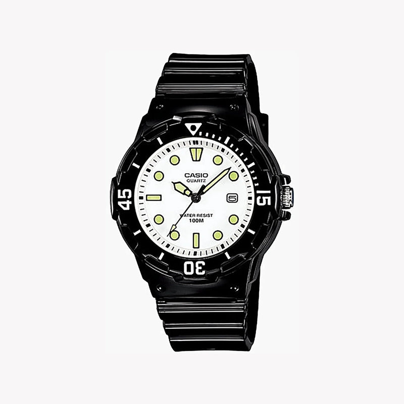 Casio Women's Sporty Black Resin Watch, White Dial | Lrw-200h-7e1vdf by i-watch
