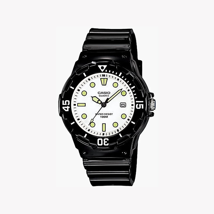 CASIO LRW-200H-7E1VDF WAVE RIDER - SPORTY WOMEN'S WATCH WITH BLACK RESIN BAND & WHITE DIAL