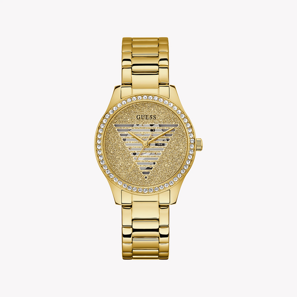 Guess Women's Gold Stainless Steel Watch, Gold Dial | Gw0605l2 by i-watch