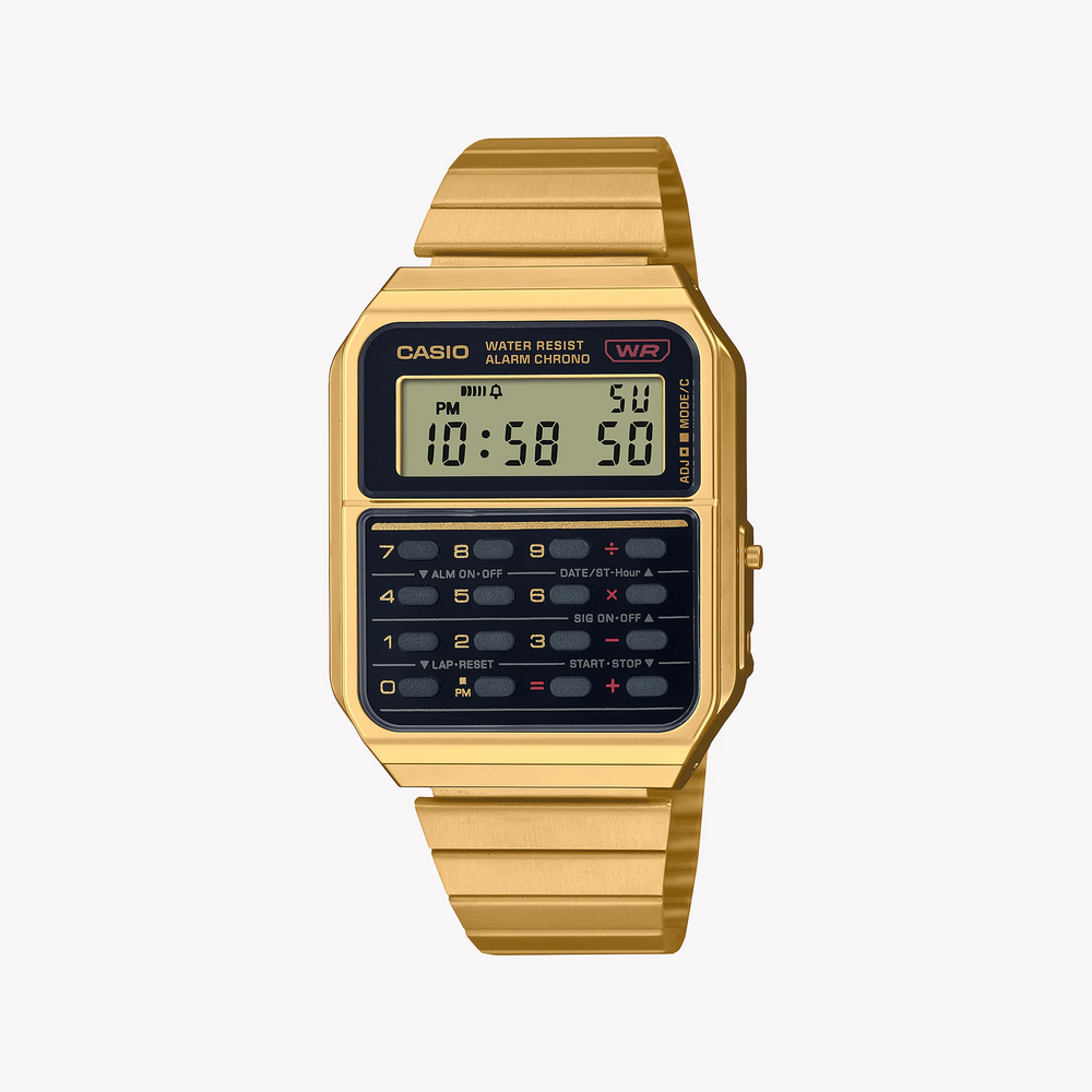 Casio Unisex Gold Watch, Black Dial | Ca-500weg-1aef by i-watch