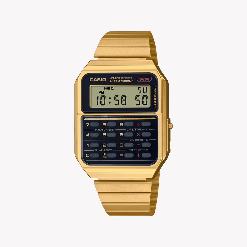 Casio Unisex Gold Watch, Black Dial | Ca-500weg-1aef by i-watch