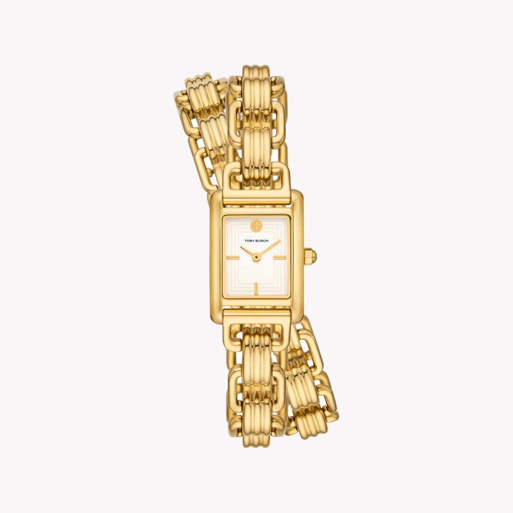 Tory Burch Women's Watch with Gold Stainless Steel Case and Gold Stainless Steel Band