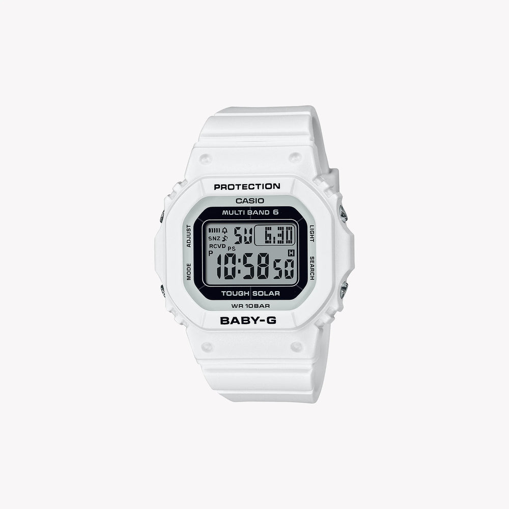 Casio Unisex Resin White Watch, Digital | Bgd-5650-7er by i-watch