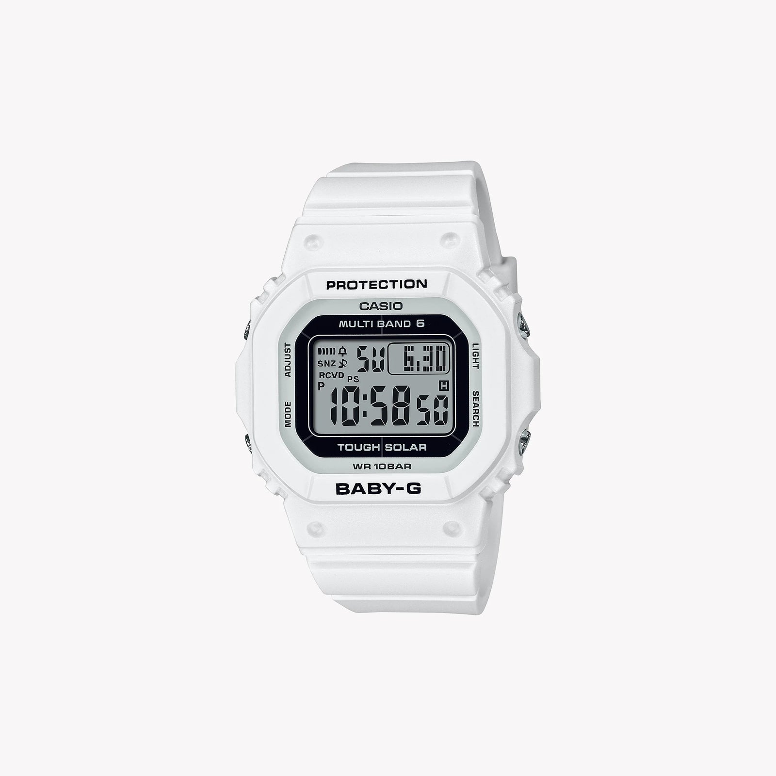 Casio Unisex Resin White Watch, Digital | Bgd-5650-7er by i-watch