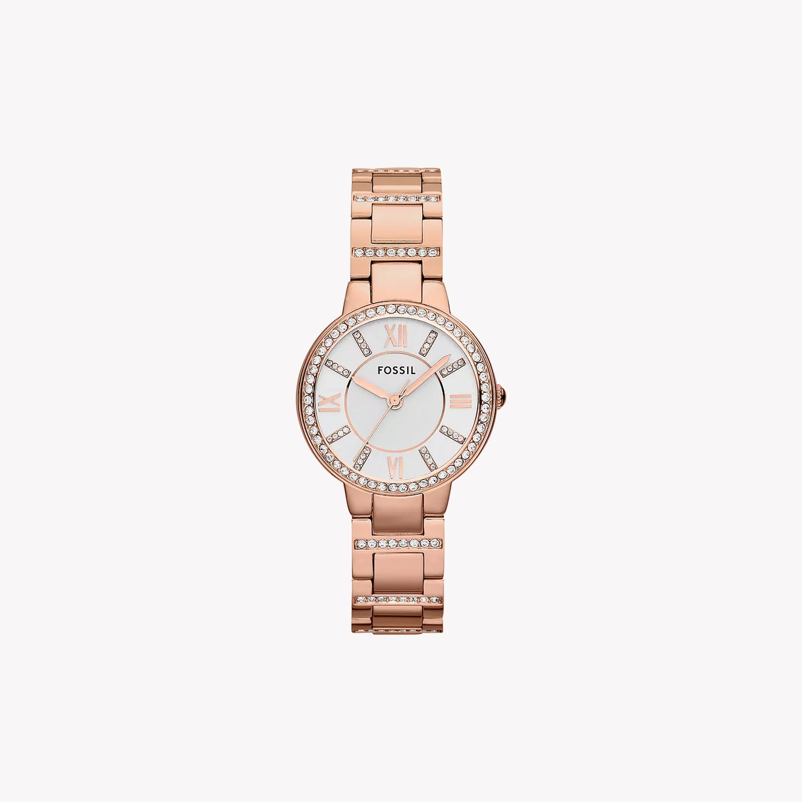 Fossil Women's Rose Gold Watch, Silver Dial | Es3284 by i-watch