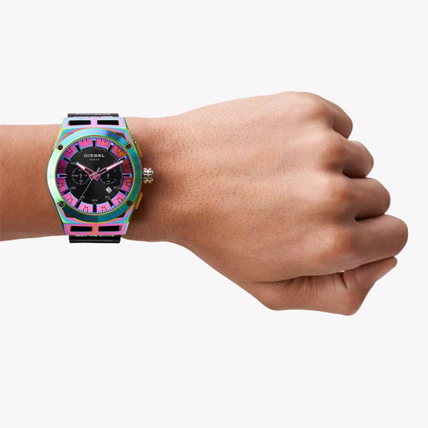 DIESEL DZ4547 BOLD ADVENTURE - MEN'S SPORTY CHRONOGRAPH WATCH WITH BLACK DIAL & SILICONE BAND-i-Watch-4