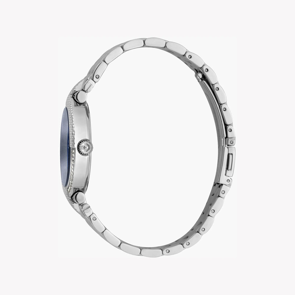 Just Cavalli Women's Silver Watch, Blue Dial | Jc1l105m0065 by i-watch