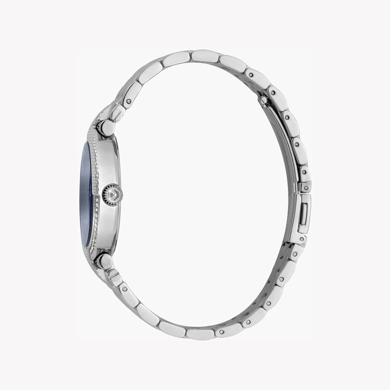 Just Cavalli Women's Silver Watch, Blue Dial | Jc1l105m0065 by i-watch