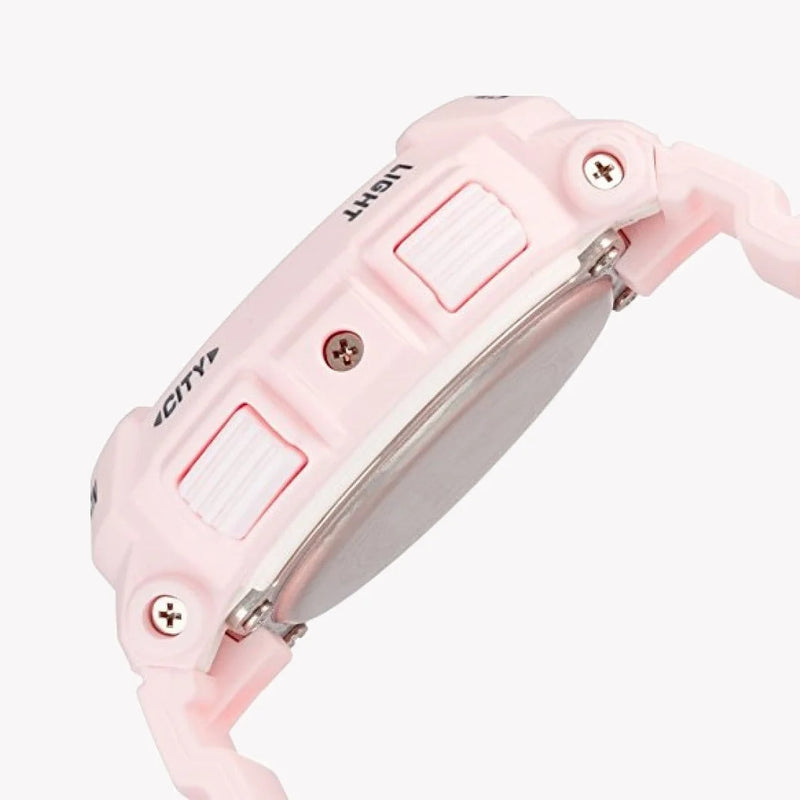 Baby-G Women's Pink Resin Watch, Digital Dial | Bga-190be-4adr by i-watch