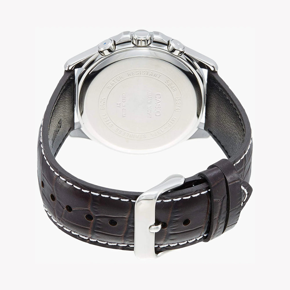 CASIO MTP-1374L-7AVDF - TIMELESS ELEGANCE MEN'S WATCH WITH LEATHER STRAP & MULTIFUNCTIONALITY-i-Watch-5