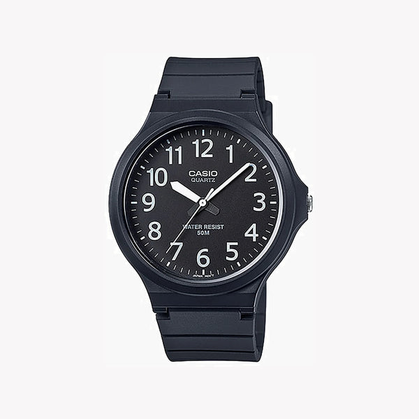 Casio Men's Black Resin Watch, Black Dial | Mw-240-1bvdf by i-watch