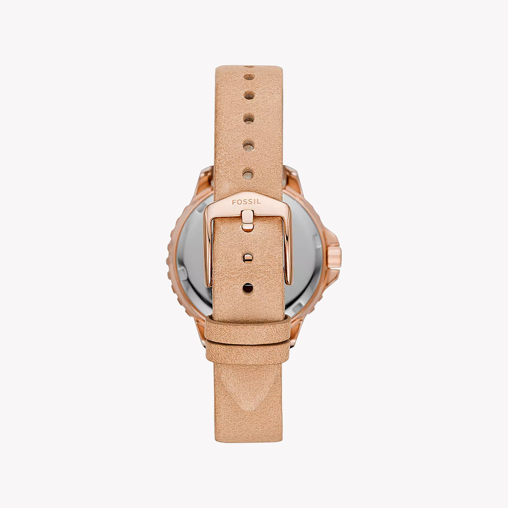 FOSSIL ES4888 ROSE GOLD ELEGANCE - TIMELESS WOMEN'S WATCH WITH LEATHER STRAP & WHITE DIAL-i-Watch-3