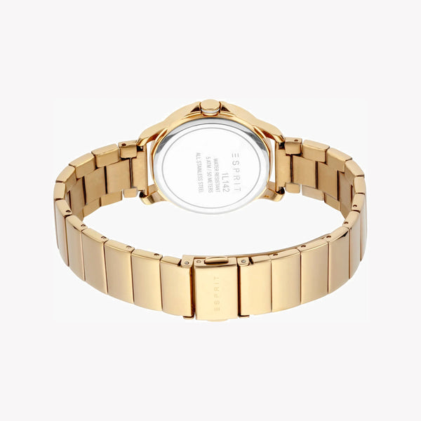 Esprit Women's Gold Stainless Steel Watch, White Dial | Es1l168m0025 by i-watch