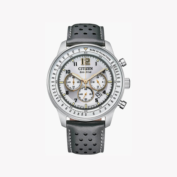 Citizen Ca4500-24h Men's Timepiece - Elegant Chronograph With Leather Band & 5 Atm Water Resistance by i-watch