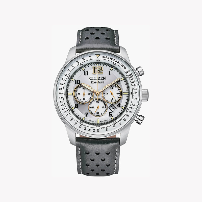 Citizen Ca4500-24h Men's Timepiece - Elegant Chronograph With Leather Band & 5 Atm Water Resistance by i-watch