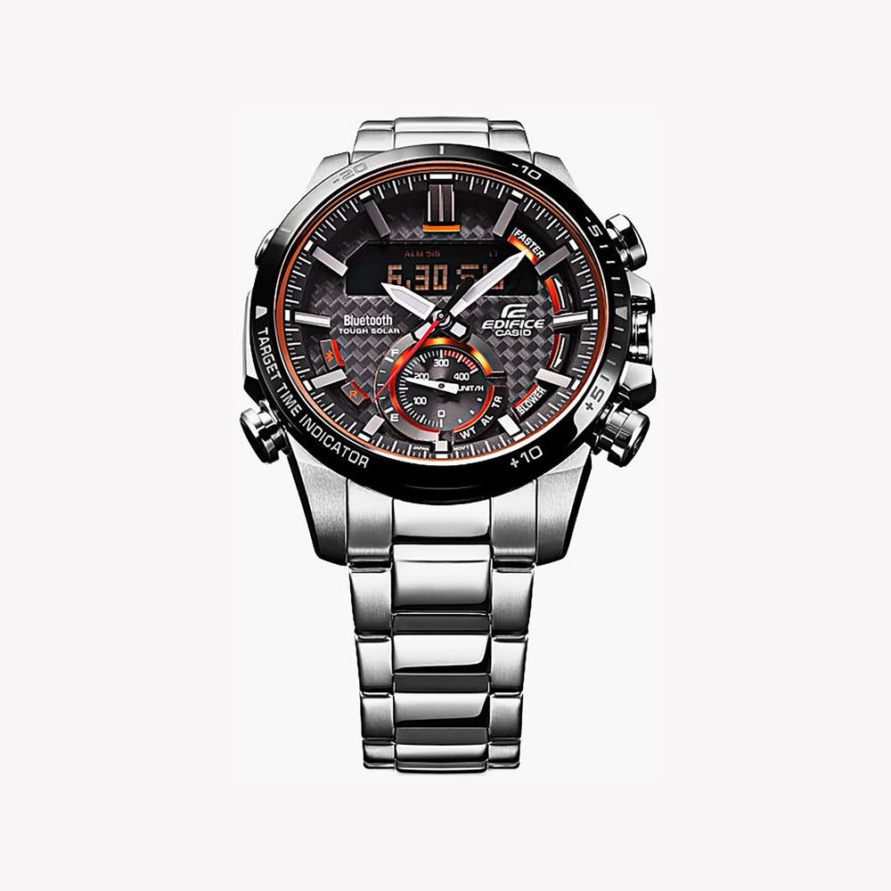Casio Edifice Ecb-800db-1adr - Sporty Elegance Meets Smart Connectivity Men's Watch by i-watch