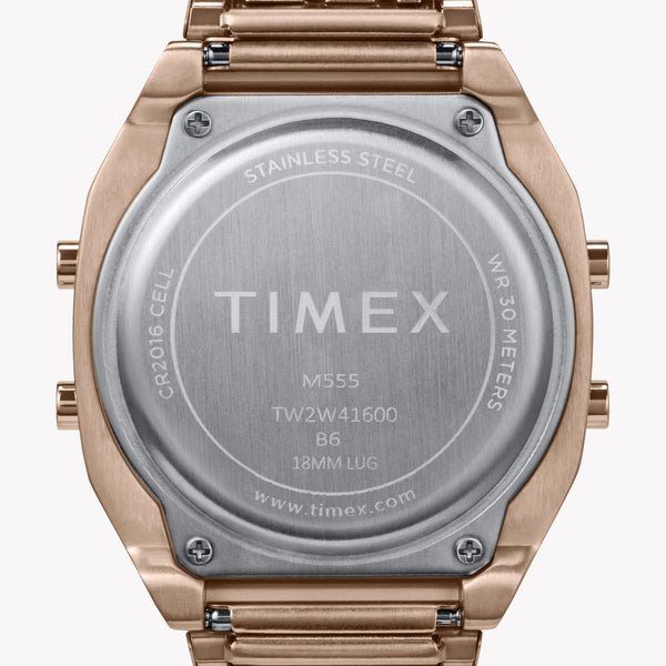 Timex Women's Rose Gold-Tone Watch, Pink Accents | T80 by i-watch