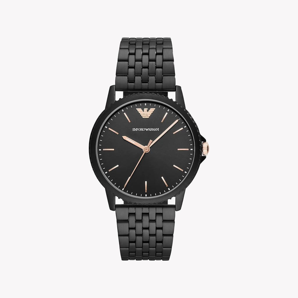 Emporio Armani AR80021 - Bold Black Stainless Steel Watch-i-Watch-3
