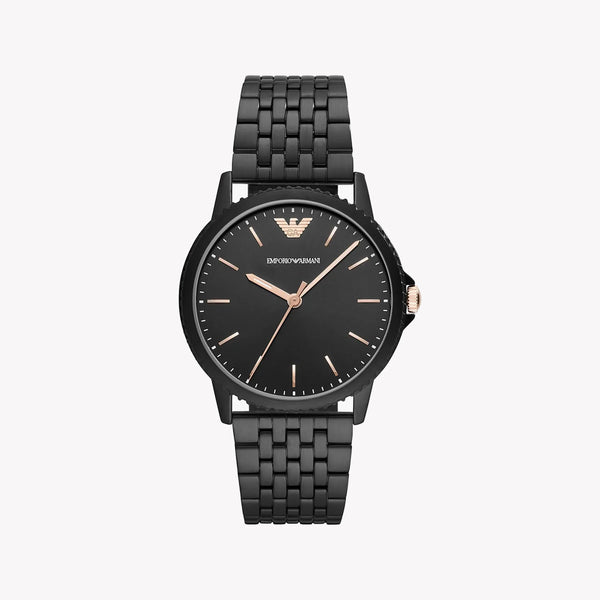 Emporio Armani AR80021 - Bold Black Stainless Steel Watch-i-Watch-3