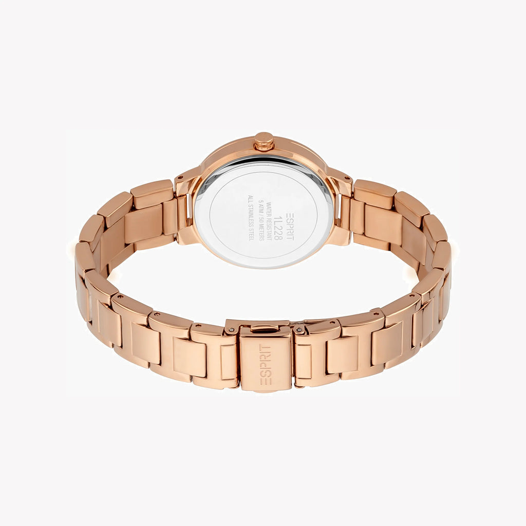ESPRIT Women's Watch with Rose Gold Stainless Steel Case and Rose Gold Stainless Steel Band-i-Watch-4