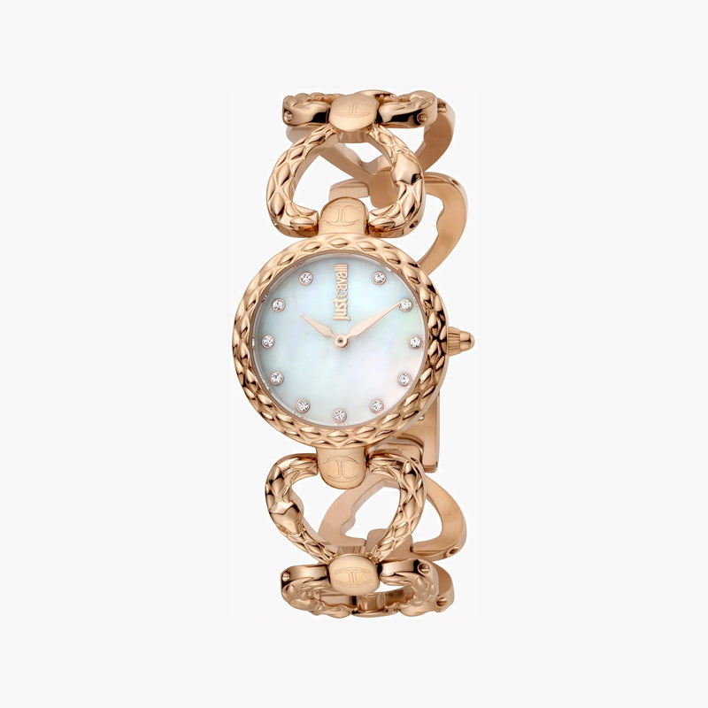 Just Cavalli Women's Rose Gold Watch, White Dial | Jc1l132m0035 by i-watch