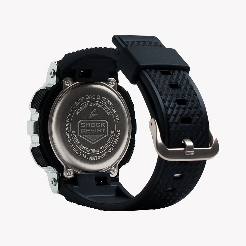 Casio G-Shock Gm-110-1adr - Adventure Awaits Men's Sporty Timepiece With Silver Case & Black Band by i-watch