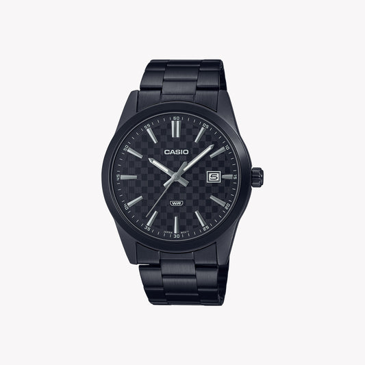 Casio MTP-VD03B-1A analoge schwarze Herrenuhr