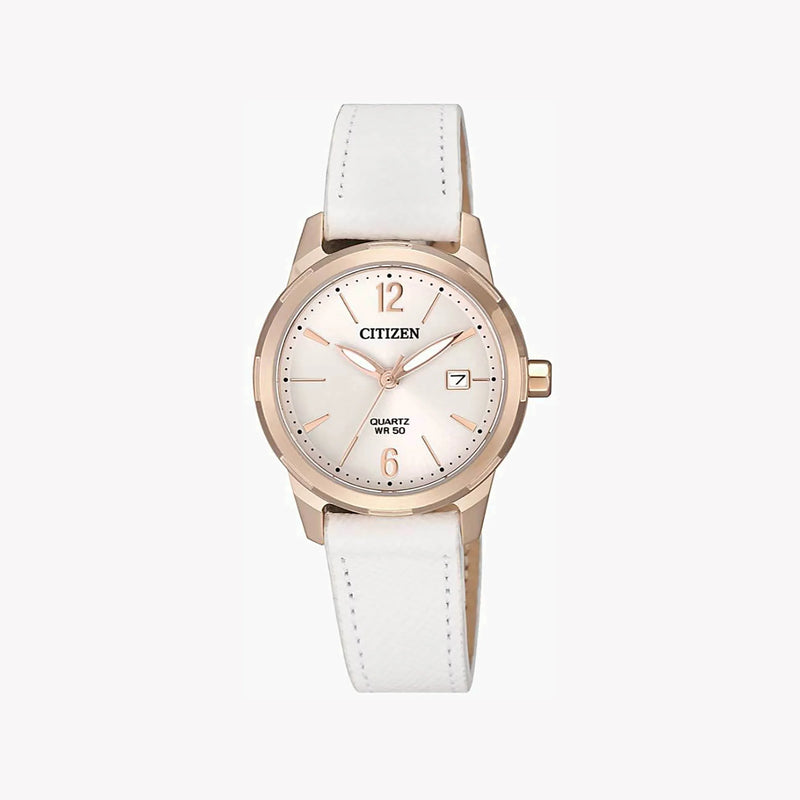 Citizen Eu6073-02a Radiant Charm - Elegant Gold & White Timepiece For Women by i-watch