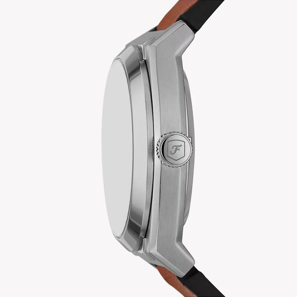 Fossil Men's Silver Stainless Steel, Brown Leather | Me3261 by i-watch