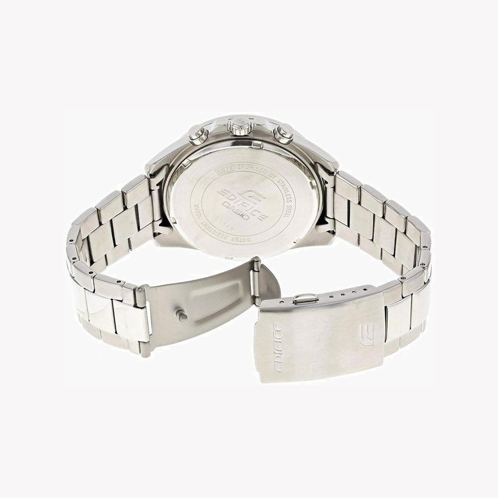 CASIO EDIFICE EFV-550D-2AVUDF - RUGGED ELEGANCE MEN'S WATCH WITH BLUE DIAL & STAINLESS STEEL BAND-i-Watch-3